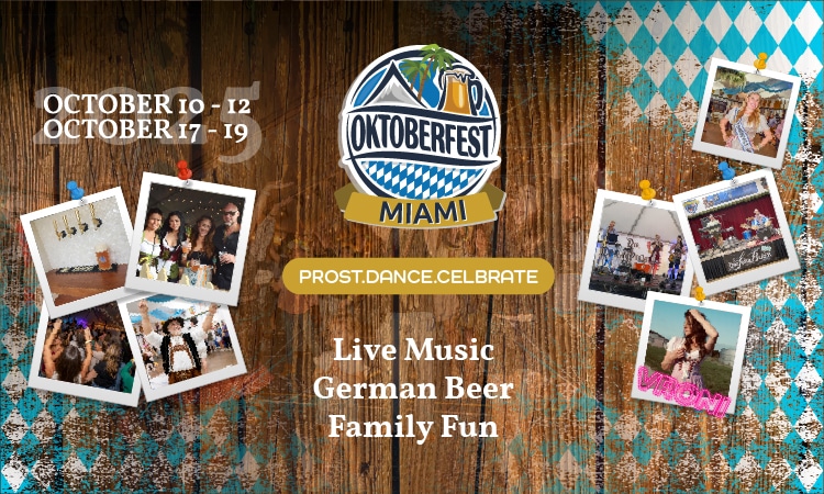 Oktoberfest Miami: Live music, German beer, family fun.