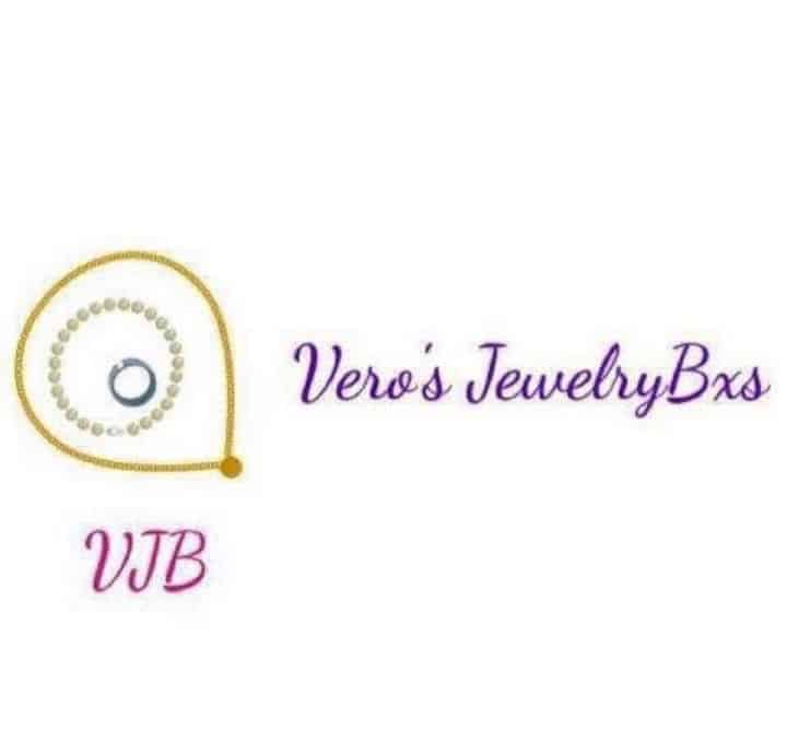 Vero's JewelryBx logo with necklace and ring.