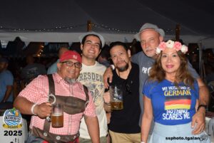 Group celebrating at Oktoberfest Miami.
