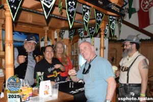 Group enjoying Oktoberfest celebration in Miami